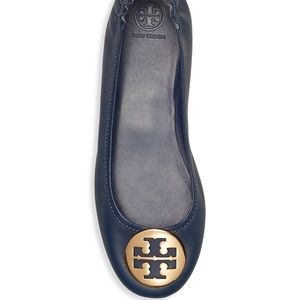 NEW Tory Burch Minnie Ballet Flats - Navy -Size 6 m w/o box